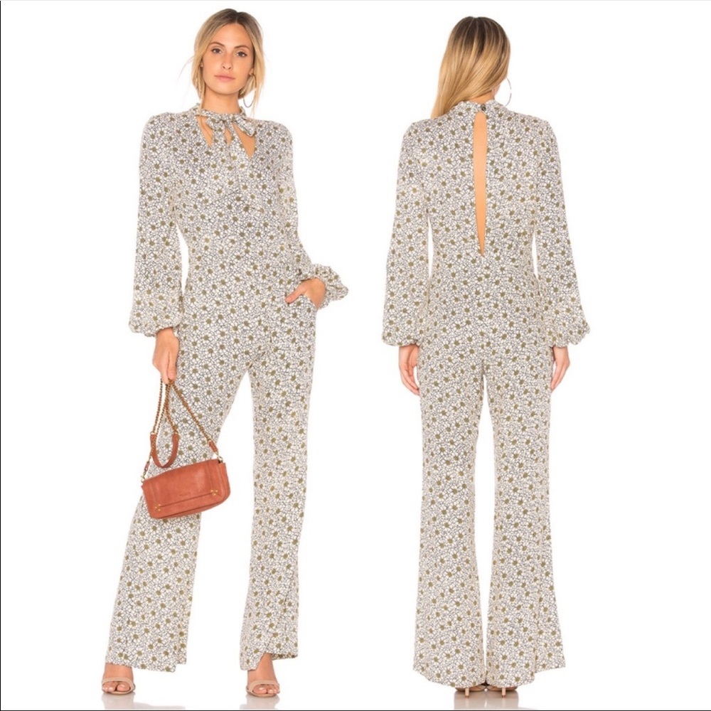 Women’s Anthropologie Floral Cleobella Clarke Jumpsuit in Disco Daisy Size XS